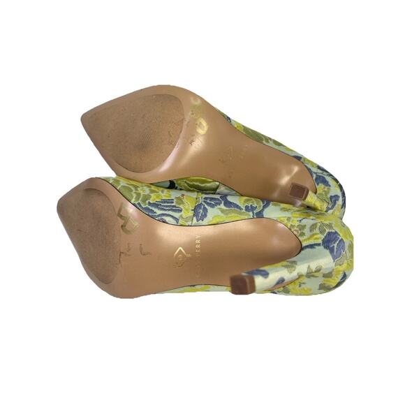 Katy Perry Marcela Studded Pump Heels Size 10 Green Floral Rhinestones KP2154 - Picture 6 of 7
